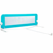 Load image into Gallery viewer, Gymax 69'' Breathable Baby Children Toddlers Bed Rail Guard Safety Swing Down Blue