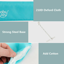 Load image into Gallery viewer, Gymax 69'' Breathable Baby Children Toddlers Bed Rail Guard Safety Swing Down Blue