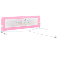 Load image into Gallery viewer, Gymax 69'' Breathable Baby Children Toddlers Bed Rail Guard Safety Swing Down Pink