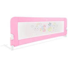 Load image into Gallery viewer, Gymax 69'' Breathable Baby Children Toddlers Bed Rail Guard Safety Swing Down Pink
