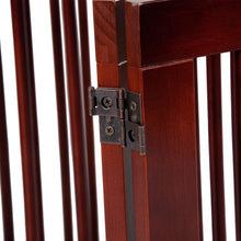 Load image into Gallery viewer, Gymax 24'' 3 Panel Folding Freestanding Wood Pet Dog Safety Gate Z Shape Fence Doorway