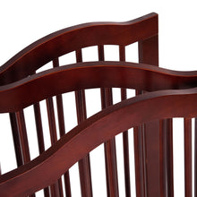 Load image into Gallery viewer, Gymax 36'' 3 Panel Folding Freestanding Wood Pet Dog Safety Gate Z Shape Fence Doorway