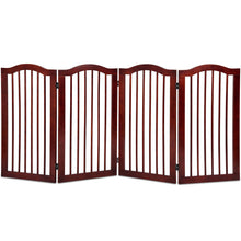 Load image into Gallery viewer, Gymax 36'' 4 Panel Folding Freestanding Wood Pet Dog Safety Gate Z Shape Fence Doorway
