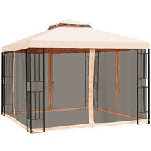Load image into Gallery viewer, Gymax 10x10ft Metal Gazebo W/ Mosquito Netting Canopy Gazebo 2 Tier Vented Gazebo Top