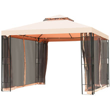 Load image into Gallery viewer, Gymax 10x10ft Metal Gazebo W/ Mosquito Netting Canopy Gazebo 2 Tier Vented Gazebo Top