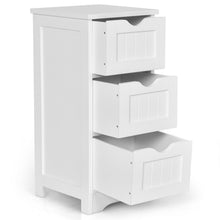 Load image into Gallery viewer, Gymax Bathroom Floor Cabinet Wooden Free Standing Storage Side Organizer W/3 Drawers