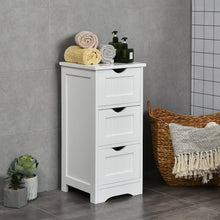 Load image into Gallery viewer, Gymax Bathroom Floor Cabinet Wooden Free Standing Storage Side Organizer W/3 Drawers