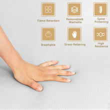 Load image into Gallery viewer, Gymax 4'' Queen Size Foam Folding Mattress Sofa Bed Guests Floor Mat Carrying Handles