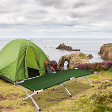 Load image into Gallery viewer, Gymax Aluminum Folding Camping Bed Outdoor Portable Military Cot Hiking Travel W/ Bag