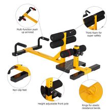 Load image into Gallery viewer, Gymax 3-in-1 Sissy Squat Push Up Ab Workout Home Gym Sit Up Machine Height Adjustable
