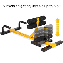 Load image into Gallery viewer, Gymax 3-in-1 Sissy Squat Push Up Ab Workout Home Gym Sit Up Machine Height Adjustable