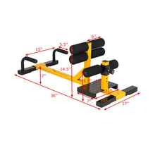 Load image into Gallery viewer, Gymax 3-in-1 Sissy Squat Push Up Ab Workout Home Gym Sit Up Machine Height Adjustable