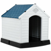 Load image into Gallery viewer, Gymax Plastic Dog House Medium-Sized Pet Puppy Shelter Waterproof Ventilate Blue