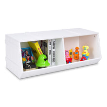 Load image into Gallery viewer, Gymax Kids Toy Box Storage Cabinet Flexible Stackable Bookcase Shelf Rack Organizer