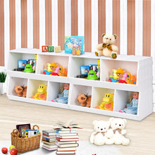 Load image into Gallery viewer, Gymax 2 Set Kids Toy Box Storage Cabinet Flexible Stackable Bookshelf Rack Organizer
