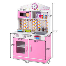Load image into Gallery viewer, Gymax Kids Wooden Pretend Cooking Playset Cookware Play Set Kitchen Toys Toddler Gift
