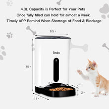 Load image into Gallery viewer, Gymax Automatic Pet Feeder Smart Cat Dog Food Dispenser Remote Control APP Timer