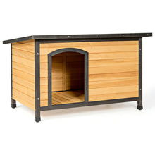 Load image into Gallery viewer, Gymax Wood Dog House Extreme Weather Resistant Pet Log Cabin Medium / Large