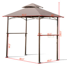 Load image into Gallery viewer, Gymax 8'X5' Outdoor Barbecue Grill Gazebo Canopy Tent Patio BBQ Shelter W/Air Vent