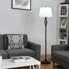 Load image into Gallery viewer, Gymax 3-Piece Lamp Set 2 Table Lamps 1 Floor Lamp Fabric Shades Living Room Bedroom