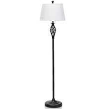 Load image into Gallery viewer, Gymax 3-Piece Lamp Set 2 Table Lamps 1 Floor Lamp Fabric Shades Living Room Bedroom