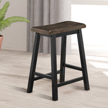 Load image into Gallery viewer, Gymax Set of 2 Bar Stools 24''H Saddle Seat Pub Chair Home Kitchen Dining Room Gray