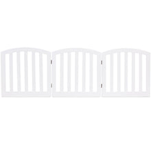 Load image into Gallery viewer, Gymax 24'' Configurable Folding Free Standing 6 Panel Wood Pet Dog Safety Fence White