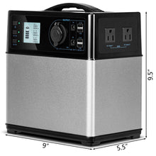 Load image into Gallery viewer, Gymax 400Wh Portable Solar Power Generator Supply Energy Storage 4*USB/2AC&DC Inverter
