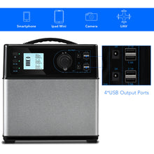 Load image into Gallery viewer, Gymax 400Wh Portable Solar Power Generator Supply Energy Storage 4*USB/2AC&DC Inverter