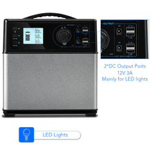 Load image into Gallery viewer, Gymax 400Wh Portable Solar Power Generator Supply Energy Storage 4*USB/2AC&DC Inverter