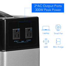 Load image into Gallery viewer, Gymax 400Wh Portable Solar Power Generator Supply Energy Storage 4*USB/2AC&DC Inverter
