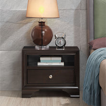 Load image into Gallery viewer, Gymax Vintage Nightstand Solid Wood Sofa Side End Table W/ USB Port & Drawer Brown