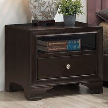 Load image into Gallery viewer, Gymax Vintage Nightstand Solid Wood Sofa Side End Table W/ USB Port & Drawer Brown