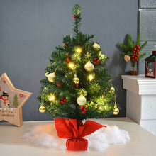 Load image into Gallery viewer, Gymax 24'' Pre-Lit PVC Christmas Tree Battery Operated Tabletop LED Lights Holiday Decor