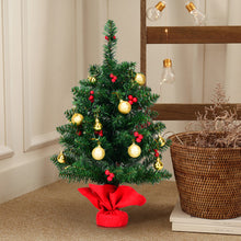 Load image into Gallery viewer, Gymax 24'' Pre-Lit PVC Christmas Tree Battery Operated Tabletop LED Lights Holiday Decor