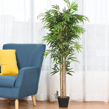 Load image into Gallery viewer, Gymax Artificial Bamboo Silk Tree Planter Green 5 Feet Holiday Decor