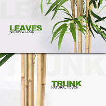 Load image into Gallery viewer, Gymax Artificial Bamboo Silk Tree Planter Green 5 Feet Holiday Decor