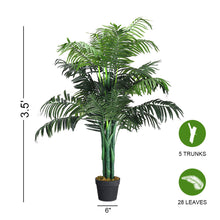 Load image into Gallery viewer, Gymax Artificial Areca Palm Decorative Silk Tree w/Basket 3.5 Feet Holiday Decor