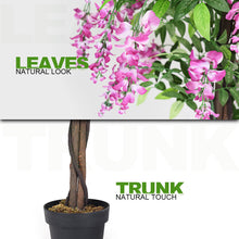 Load image into Gallery viewer, Gymax Artificial Wistera Silk Tree Pink Flower 6 Feet Home Holiday Decor