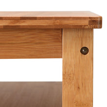 Load image into Gallery viewer, Gymax Bamboo Wine Rack Countertop Bottle Storage Free Standing w/ Glass Hanger & Shelf