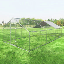 Load image into Gallery viewer, Gymax Large Walk In Chicken Coop Run House Shade Cage 10'x20' with Roof Cover Backyard