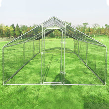 Load image into Gallery viewer, Gymax Large Walk In Chicken Coop Run House Shade Cage 10'x20' with Roof Cover Backyard