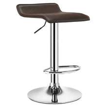 Load image into Gallery viewer, Gymax Set of 2 Swivel Bar Stool Adjustable PU Leather Backless Dining Chair Coffee New