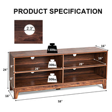 Load image into Gallery viewer, Gymax 58'' Modern Wood TV Stand Console Storage Entertainment Media Center Living Room