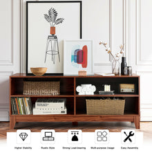 Load image into Gallery viewer, Gymax 58'' Modern Wood TV Stand Console Storage Entertainment Media Center Living Room