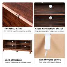 Load image into Gallery viewer, Gymax 58'' Modern Wood TV Stand Console Storage Entertainment Media Center Living Room