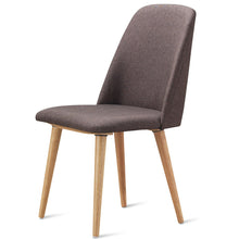 Load image into Gallery viewer, Gymax Set of 2 Accent Dining Chairs Armless Upholstered W/Wood Legs Leisure Furniture