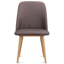 Load image into Gallery viewer, Gymax Set of 2 Accent Dining Chairs Armless Upholstered W/Wood Legs Leisure Furniture