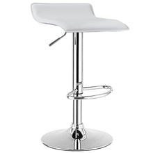Load image into Gallery viewer, Gymax 2PCS Adjustable Swivel Bar Stools Backless PU Leather White