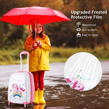 Load image into Gallery viewer, Gymax 2PC Kids Luggage Set 12'' Backpack & 16'' Rolling Suitcase for School Travel ABS